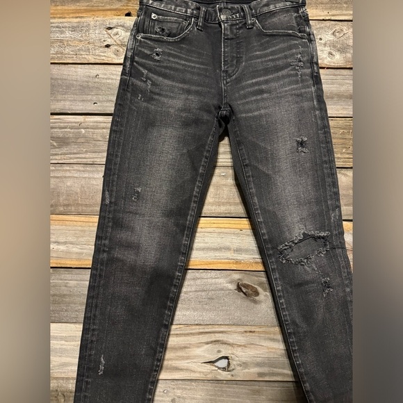 Moussy Vintage Lenwood Skinny Leg Jeans-Color Black- Mid-Rise-4 Pockets-… - Picture 3 of 10